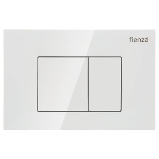 RT Gloss White Square Button Plate