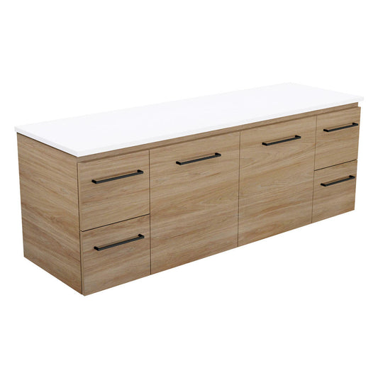 Carmen Door & Drawer 1500 Double Bowl Wall-Hung Vanity