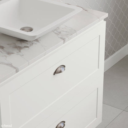 HAMPTON HANDLE Brushed Nickel 110x30x20 mm