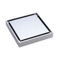FLOOR WASTE 100mm Square Tile 2-in-1 88mm outlet Chrome
