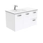 DOLCE 900 Left Offset Basin UNICAB Wall Hung Vanity 1TH