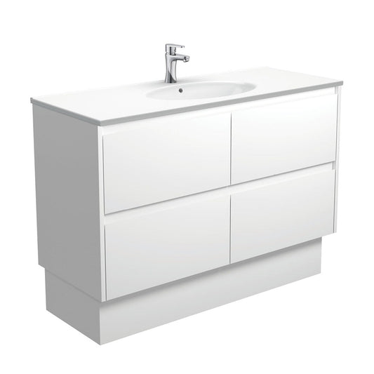 ROTONDO AMATO 1200 Matte White Vanity On Kick 1TH