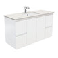 SARAH ROMAN SAND 1200 Fingerpull Matte White Wall Hung Cab 1TH