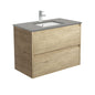 SARAH DOVE GREY AMATO 900 SCANDI OAK Vanity Wall Hung 1TH