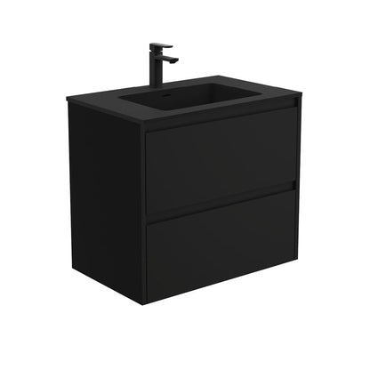 MONTANA AMATO 750 Matte Black Vanity Wall Hung 1TH