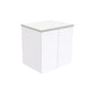 Fingerpull 600mm Gloss White Cab Only Wall Hung
