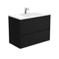 VANESSA AMATO 900 Matte Black Vanity Wall Hung 1TH