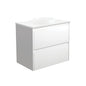 REBA Semi Inset BIANCO AMATO 750 Satin White Vanity Wall Hung NTH