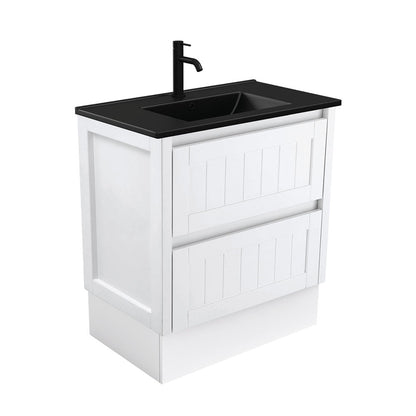 DOLCE Matte Black 750 HAMPTON Vanity on Kick 1TH