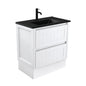 DOLCE Matte Black 750 HAMPTON Vanity on Kick 1TH