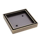Square Tile Bed Floor Waste 75mm Antique Brass