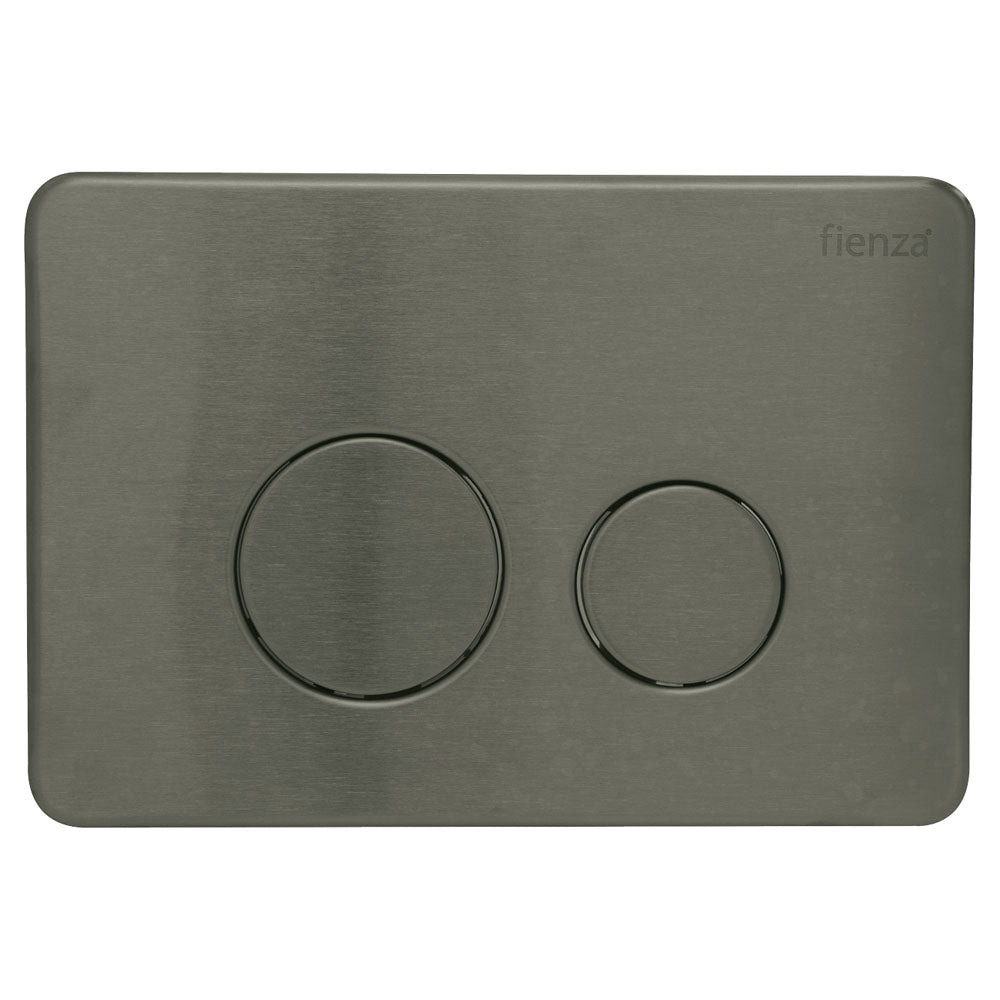 R and T Stainless Steel Round Button Flush Plate Gun Metal PVD finish