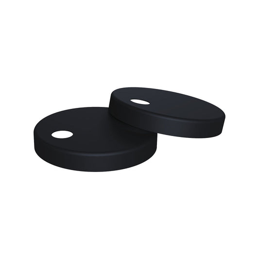 Toilet Seat Hinge Covers Pair Suits Slim Seats UF5018 UF5019 Matte Black