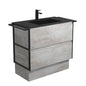 MONTANA AMATO 900 INDUSTRIAL Vanity Twin Towel Rails On Kick 1TH