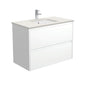 SARAH ROMAN SAND AMATO 900 Satin White Vanity Wall Hung 1TH