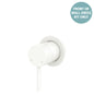 Kaya Wall Mixer Dress Kit, Small Round Plates, Matte White