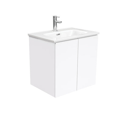 JOLI Ceramic 600 Fingerpull Gloss White Wall Hung Cab 1TH