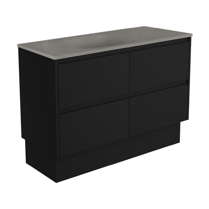 SATORI AMATO 1200 Satin Black Vanity Wall-Hung