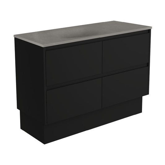 SATORI AMATO 1200 Satin Black Vanity Wall-Hung