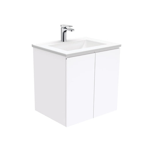VANESSA Poly Marble 600 Wall Hung Fingerpull Cab 1TH