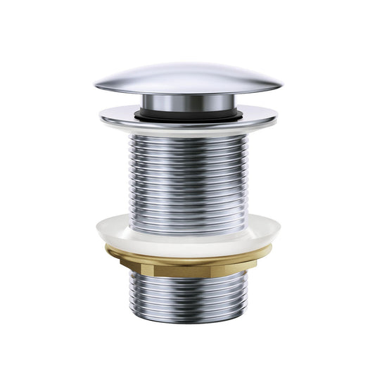 BASIN WASTE Dome Pop Up 32x70mm No Overflow Chrome