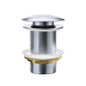 BASIN WASTE Dome Pop Up 32x70mm No Overflow Chrome