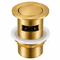 Solid Brass Basin Pop Up Waste with Overflow