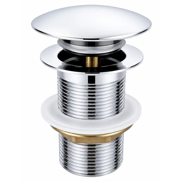Solid Brass Basin Pop Up Waste No Overflow