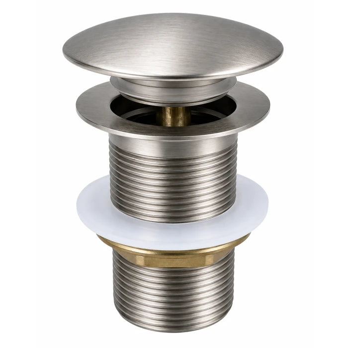 Solid Brass Basin Pop Up Waste No Overflow