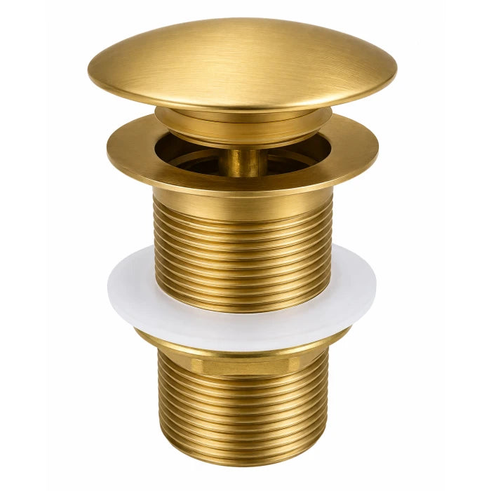 Solid Brass Basin Pop Up Waste No Overflow