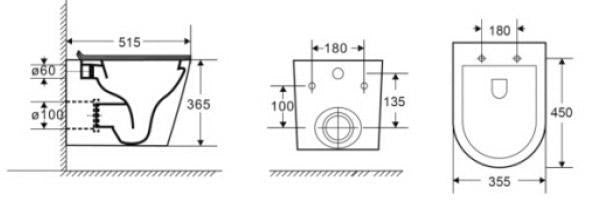 T053E - Parma Wall Hung R&T Package