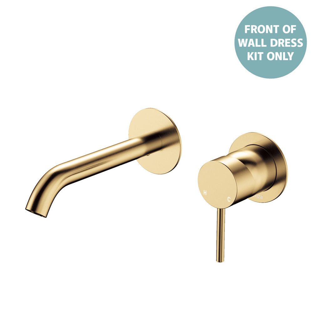 KAYA Basin/Bath Wall Mixer 160 Dress Kit Urban Brass Round Plate
