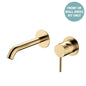 KAYA Basin/Bath Wall Mixer 160 Dress Kit Urban Brass Round Plate