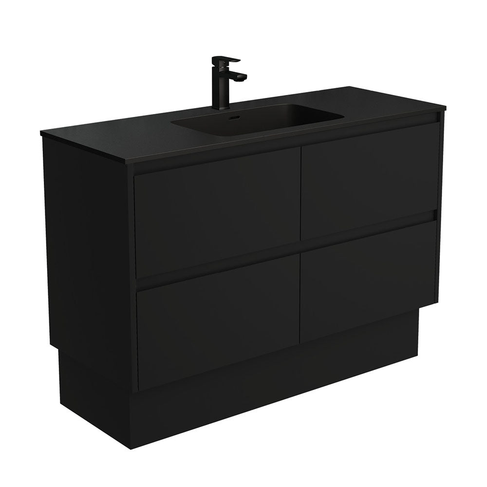 MONTANA AMATO 1200 Matte Black Vanity On Kick 1TH