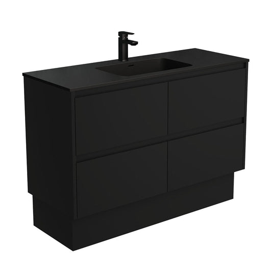 MONTANA AMATO 1200 Matte Black Vanity On Kick 1TH