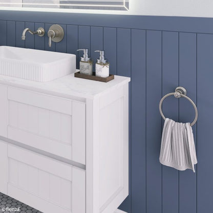 LILLIAN Towel Ring Brushed Nickel