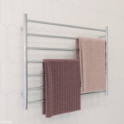 Isabella Heated Towel Rail, 900 x 750mm, Chrome