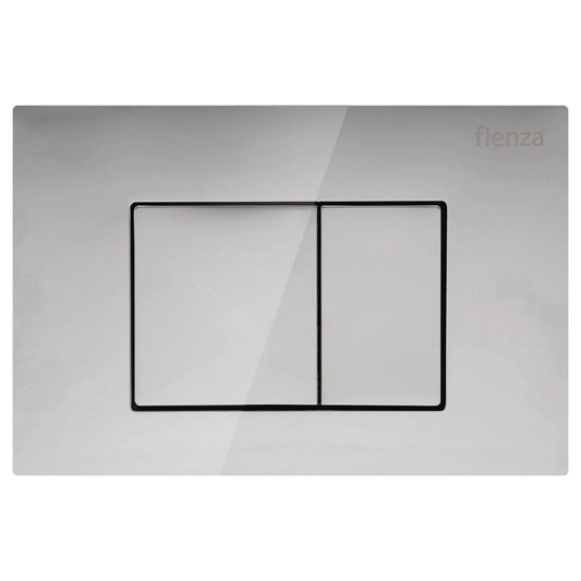 RT Chrome Square Button Plate for Wall Pans