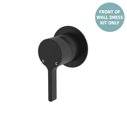 Sansa Wall Mixer Dress Kit, Small Round Plate, Matte Black