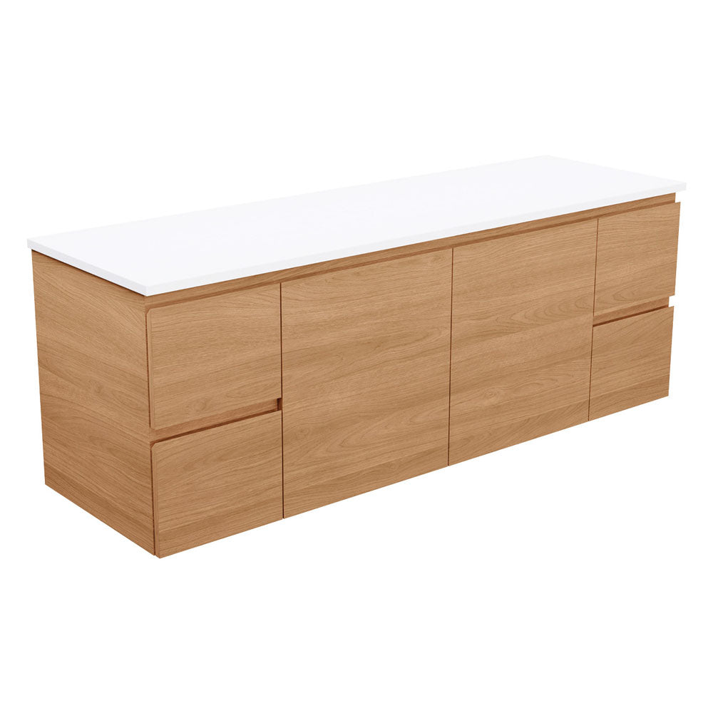 Carmen Door & Drawer 1500 Double Bowl Wall-Hung Vanity
