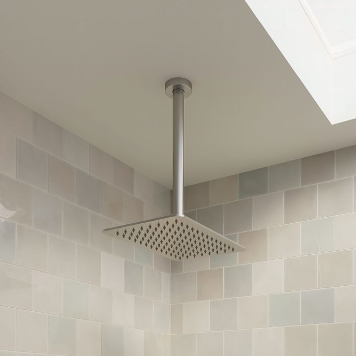 Round 300mm Shower Dropper Brushed Nickel