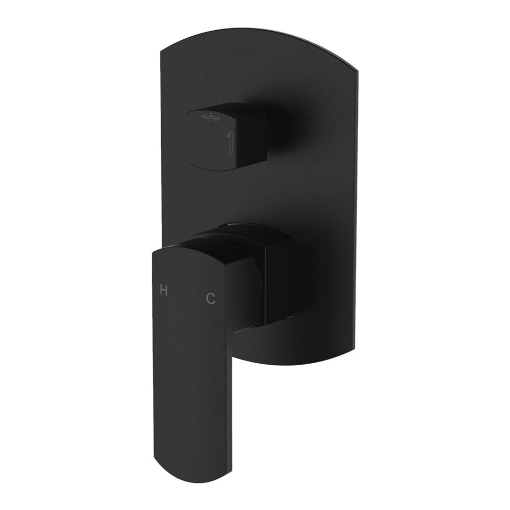 KOKO Wall Mixer Diverter Matte Black
