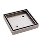 Square Tile Bed Floor Waste 90mm Brushed Nickel