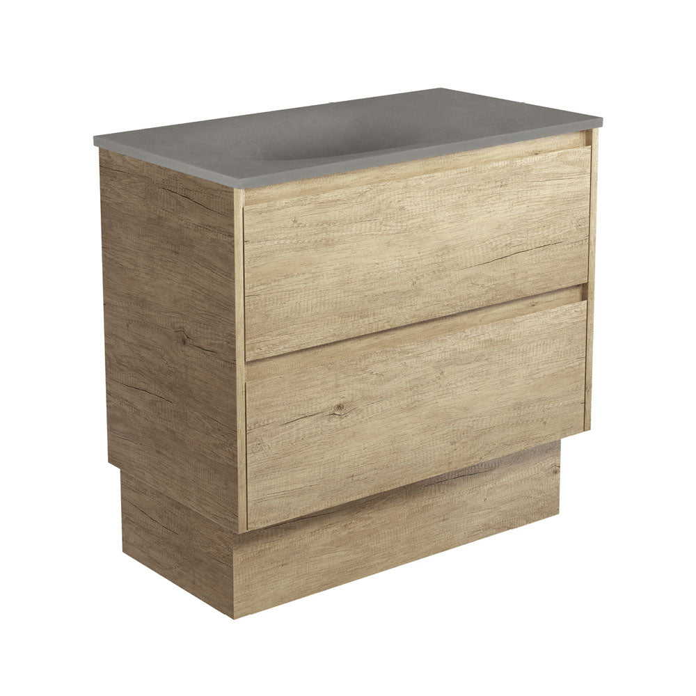 SATORI AMATO 900 SCANDI OAK Vanity On Kick