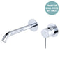 KAYA Basin/Bath Wall Mixer 200 Dress Kit Chrome Round Plate