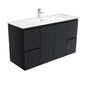 JOLI Ceramic 1200 Fingerpull Matte Black Wall Hung Cab 1TH