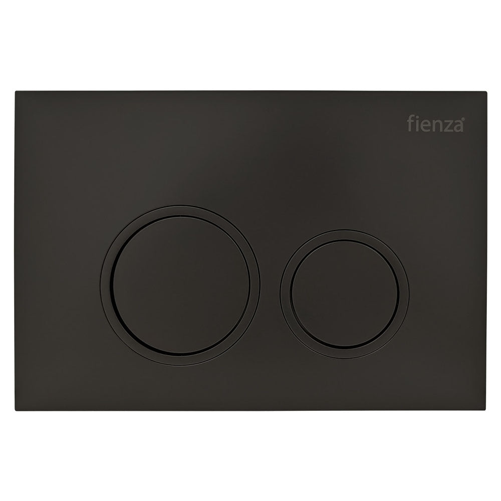 RT Matte Black Round Button Flush Plate