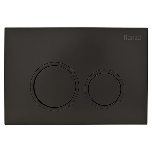 RT Matte Black Round Button Flush Plate