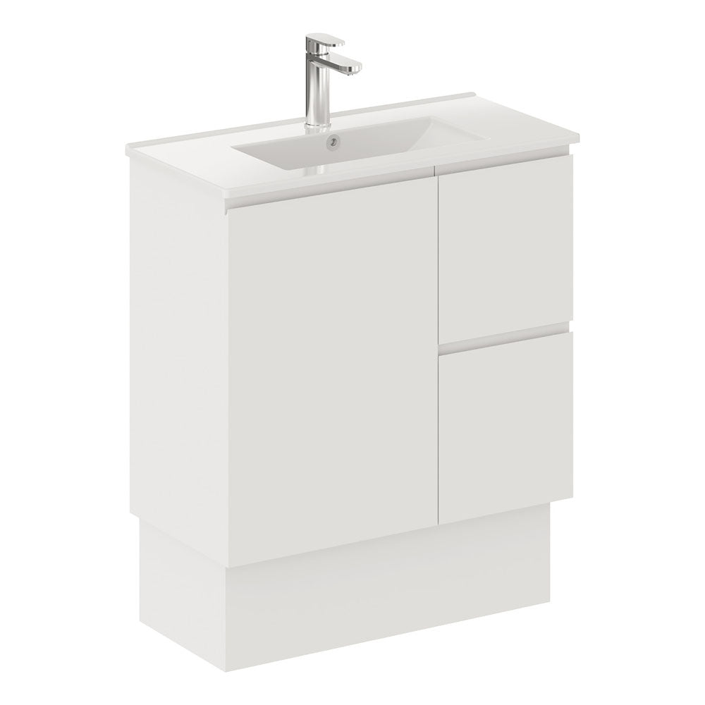 SISKA 750mm Vanity on Kick Right Drawers 1TH