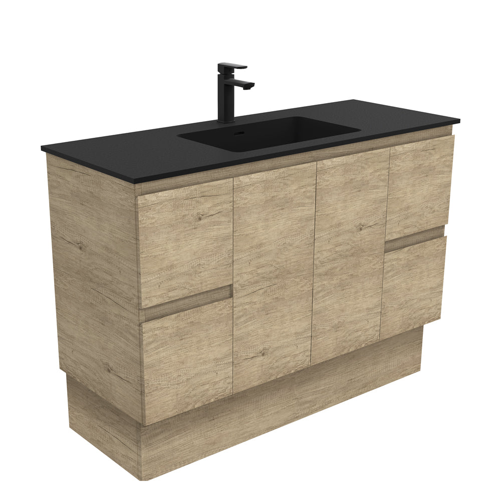 MONTANA Solid Surface 1200 Edge SCANDI OAK Cab on Kick 1TH